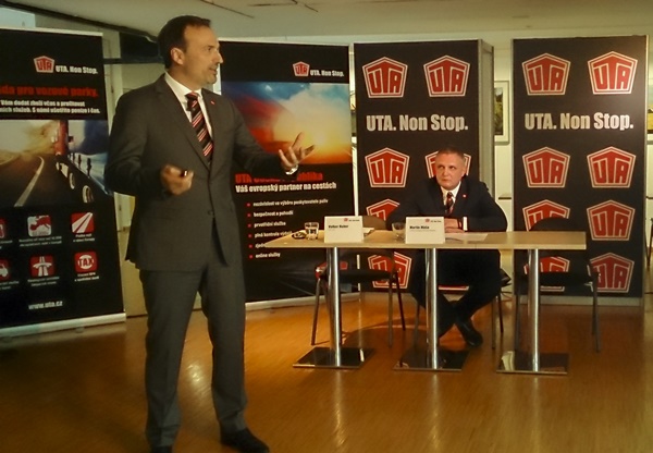 Volker Huber CEO UTA left Martin Máša Country Manager UTA Czech Republic right 2