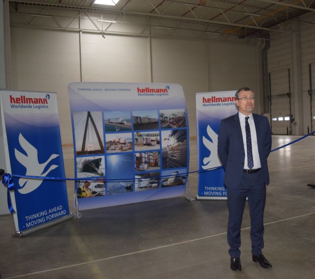 Jacek Przybyłowski, Dyrektor Zarządzający Hellmann Worldwide Logistics Polska :„Oddział w Poznaniu to kolejny krok budowy zaawansowanej sieci drobnicowej na terenie kraju.” DSC 0151 2