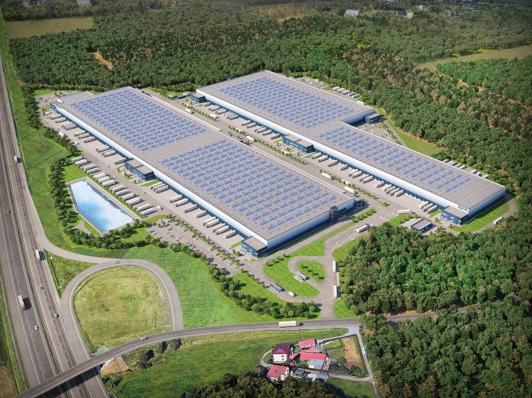 GLP Lędziny Logistics Centre z góry