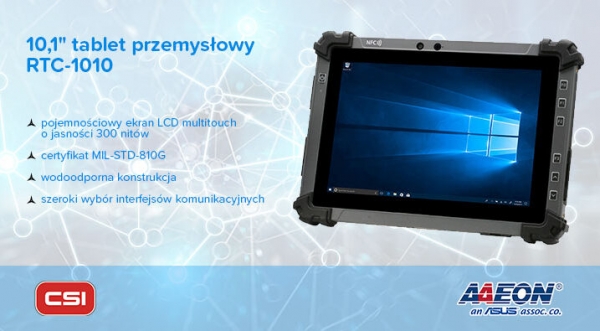 Tablet przemysłowy RTC-1010-R0003