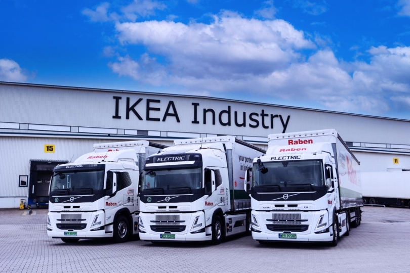 Nowe ciężarówki w projekcie IKEA, Raben i Volvo