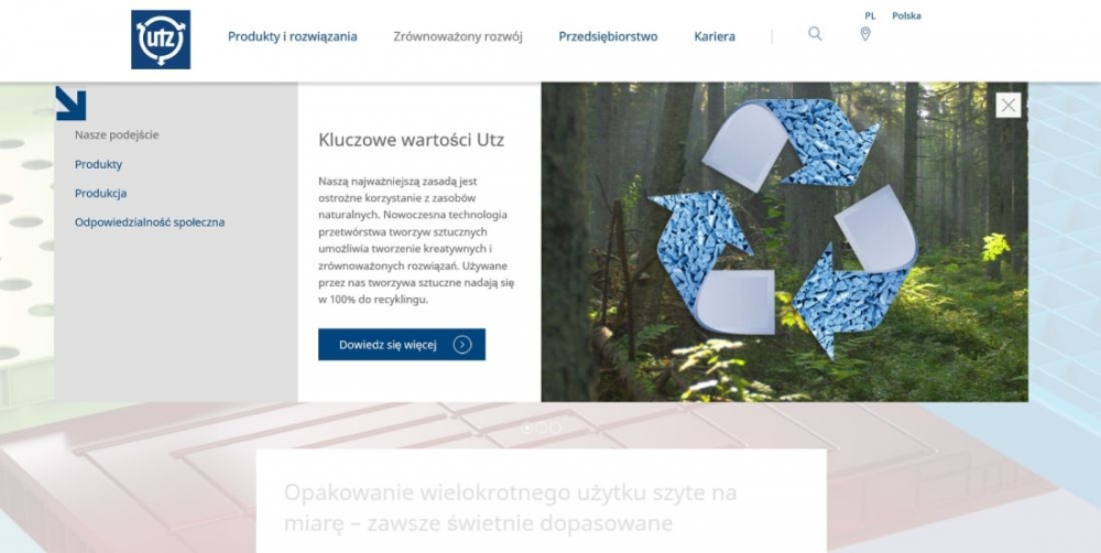 Utz prezentuje nową stronę www